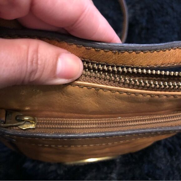 FOSSIL leather purse crossbody bag - Picture 7 of 10